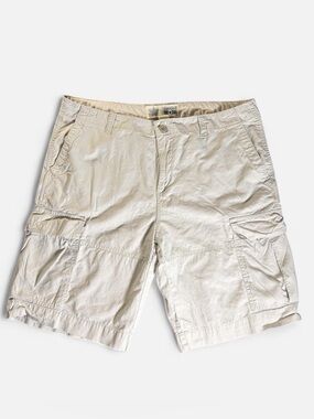 Men’s Converse One Star cream cargo shorts